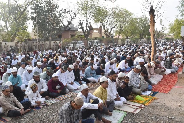 Nagaur celebrates Eid with a message of brotherhood, with special prayers offered.