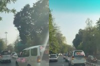 लखनऊ की सड़कों पर बेटी के जन्म का अनोखा जश्न, पिंक थीम वाले काफिले ने दिया समाज को सकारात्मक संदेश (फोटो सोर्स : भाषा WhatsApp News Group)