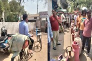 लखनऊ में गैस बुकिंग के नए नियम लागू, तय अंतराल के बाद ही मिलेगा सिलेंडर (फोटो सोर्स : भाषा WhatsApp News Group)