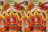 लखनऊ मंदिर में लकड़ी के चूल्हे पर भंडारा, गैस की कमी के बीच सेवा जारी (फोटो सोर्स : भाषा WhatsApp News Group)