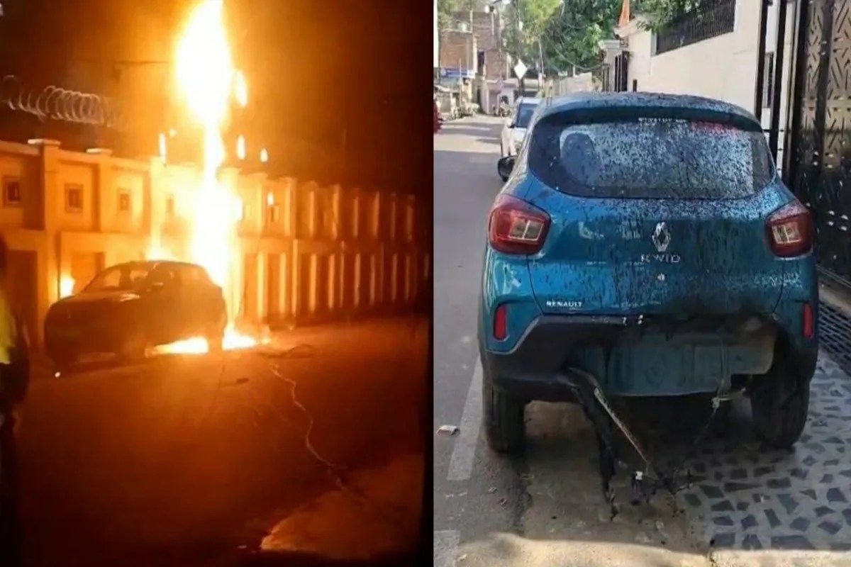 लखनऊ में बिजली खंभों में आग, कई घंटे ब्लैकआउट, वाहन जले, पूजा प्रभावित (फोटो सोर्स : भाषा WhatsApp News Group)