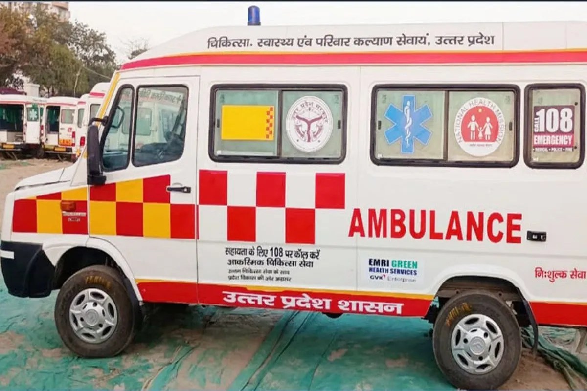 UP एंबुलेंस सर्विस में बड़ा बदलाव: अब किसी भी पेट्रोल पंप से ईंधन, नगद भुगतान की भी छूट (फोटो सोर्स : भाषा WhatsApp News Group)
