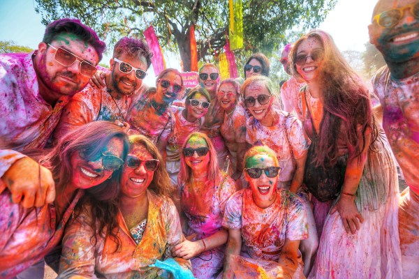 Holi celebration in jaipur