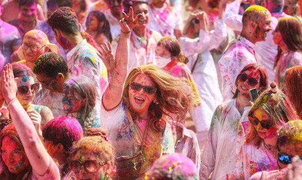Holi celebration in jaipur