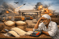 Iran-Israel War Impact in Rajasthan Basmati Exports Halted from Bhamashah Mandi kota Prices Drop 5000 per Ton