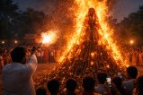 unique holika dahan from gun shot of vidisha become topic of discussion mp news