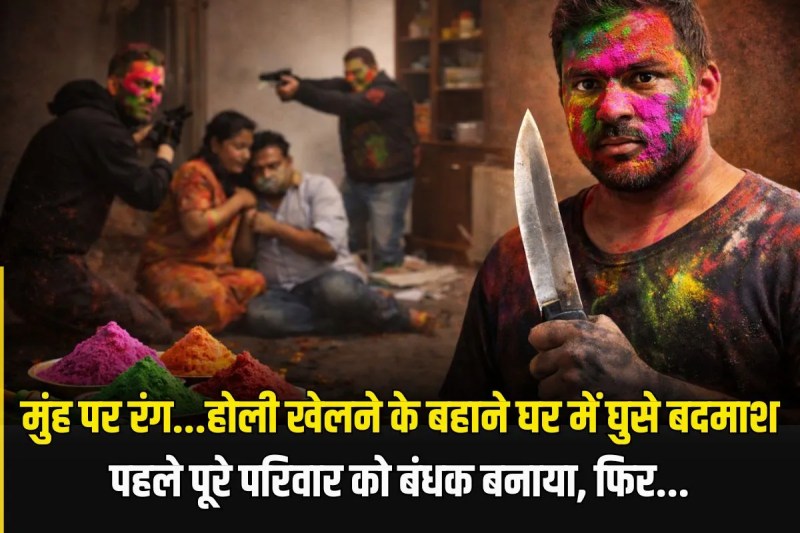Miscreants looted people in Aligarh UP on the pretext of playing Holi