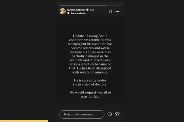 Anurag Dobhal Health Update