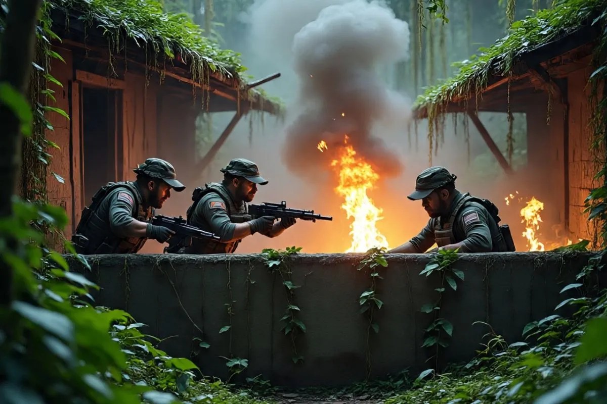 Attack on police commando camp(AI Image)