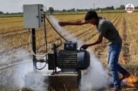 Banswara young man died of Electricity Current field starting a motor occurred accident