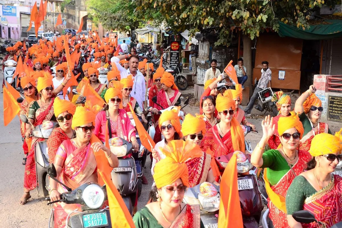 Bundi : मातृ शक्ति की एकजुटता ने दिया संदेश, श्रीराम के नारे गूंजे
