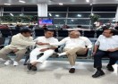 CM patel at delhi airport