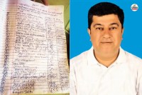 श्री झूलेलाल सेवा समिति संयोजक हरीश लखानी एवं रजिस्टर में दर्ज हस्ताक्षर, पत्रिका फोटो