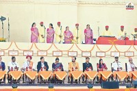 सिटी पैलेस में मंचासीन सम्मानित विभूतियां, पत्रिका फोटो