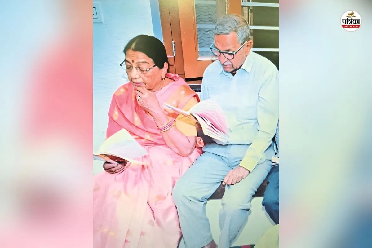 मृतक रिटायर्ड शिक्षक दंपती, पत्रिका फोटो