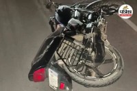 दो बाइक की जबरदस्त टक्कर (photo source- Patrika)