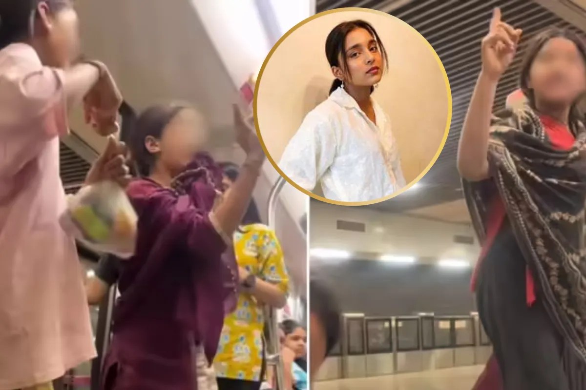 Delhi Metro Girls Abusing Viral Video