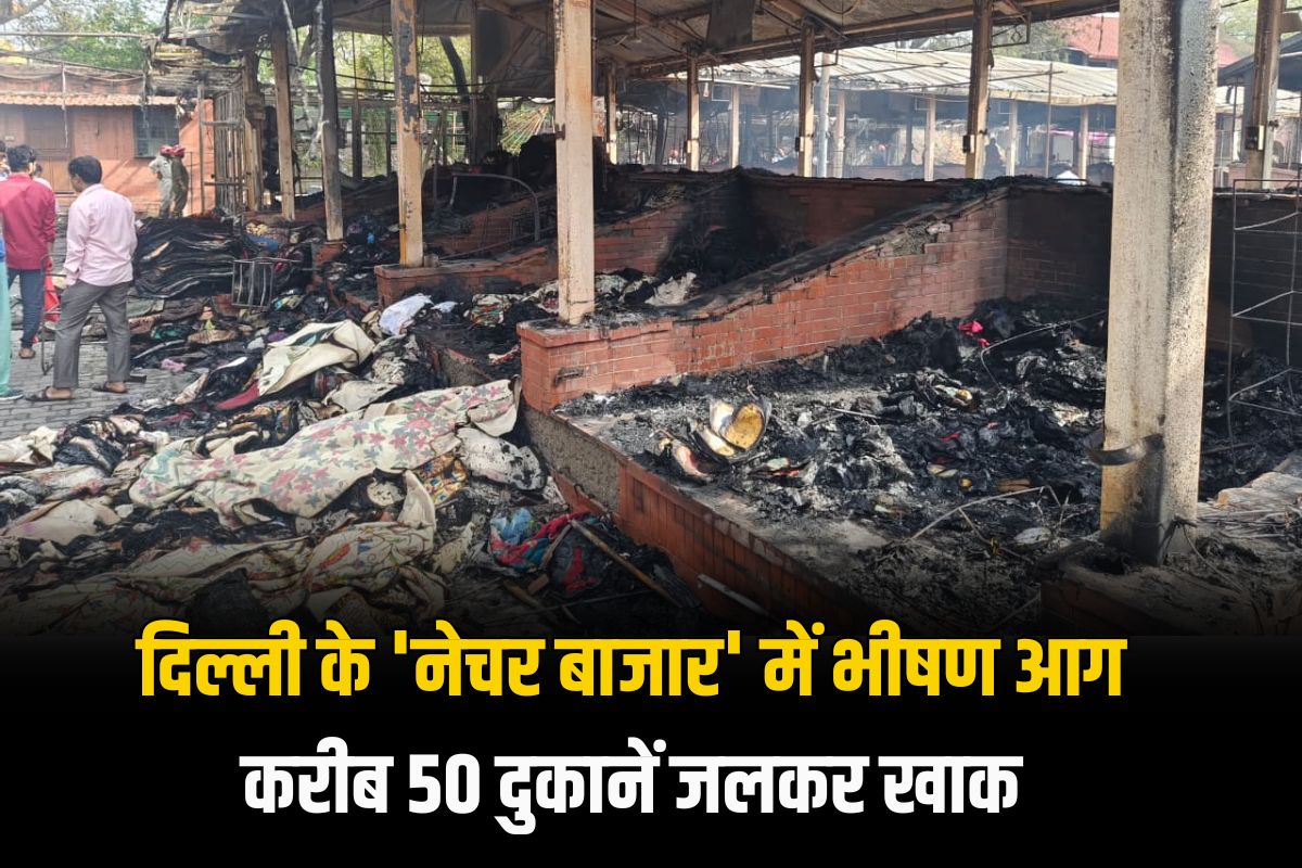 दिल्ली के 'नेचर बाजार' में भीषण आग: करोड़ों का सामान जलकर खाक, दुकानदारों ने सरकार से मांगा मुआवजा