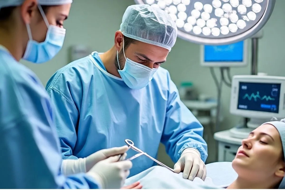 Doctor doing operation