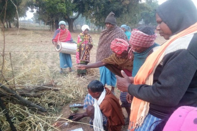 Unique holi in Surguja
