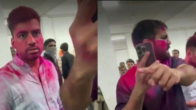 रंगों में डूबे डॉक्टर, फोटो सोर्स- वीडियो ग्रैब वायरल वीडियो