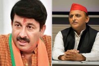 अखिलेश यादव का मनोज तिवारी पर तुकबंदी वाला तंज वायरल