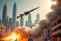 Missile Attack in UAE(Symbolic AI Image)