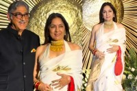 Neena Gupta get pregnant at 66 She wear white saree netizens said good news is coming