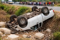 Pratapgarh road accident, NH56 accident Rajasthan, bike pickup collision India, Rajasthan accident news, Banswara to Pratapgarh road, fatal crash Rajasthan, couple death accident India, three killed road accident, Rajasthan breaking news, highway accident India, pickup overturned accident, Madhya Pradesh referral case, rural accident Rajasthan, police investigation Rajasthan, tragic road mishap India