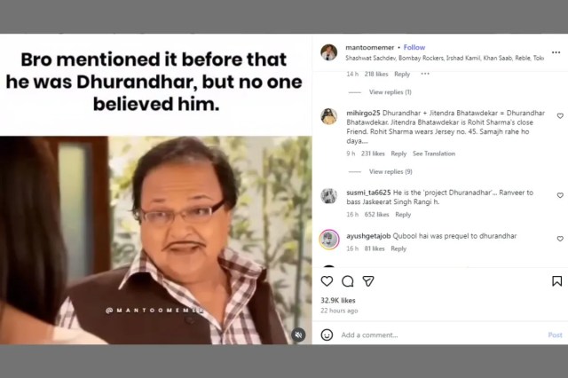 Rakesg Bedi Calling himself Dhurandhar