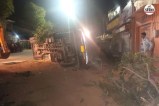 Road accident at Mukundgarh bus stand