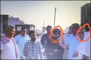 रिश्वत के आरोपी पिता-पुत्र गोले घेरे में, फोटो - पत्रिका
