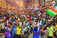 T20 final India defeated New Zealand Banswara youth rejoiced and burst firecrackers