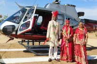 unique wedding, unique wedding in Jodhpur, unique wedding in Rajasthan, bride in helicopter, bride in helicopter in Jodhpur, bride in helicopter in Rajasthan