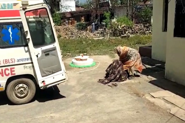 A bee attack on a disturbed woman (photo source- Input)