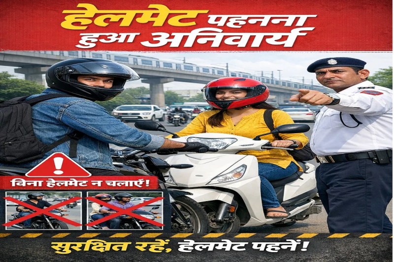 CG News: 8 मार्च से हेलमेट पहनना हुआ अनिवार्य, कैमरों से होगी निगरानी घर तक पहुंचेगा चालान