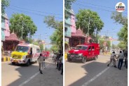 नीतीश कुमार के काफिले के सामने आई बच्ची
