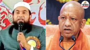cm yogi mother remark maulana fir balrampur protest