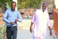 Disabled couple wedding