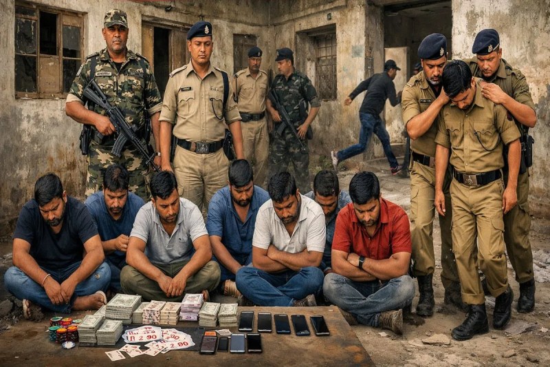 आरक्षक पर गिरी गाज