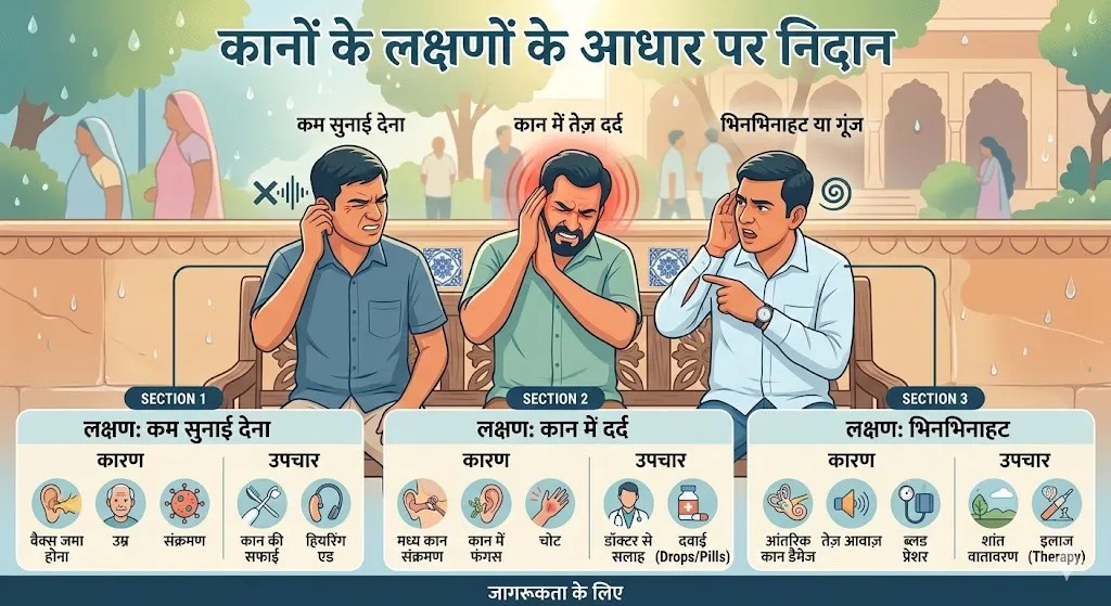 ear health chart in Hindi