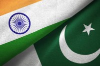 India and Pakistan flags