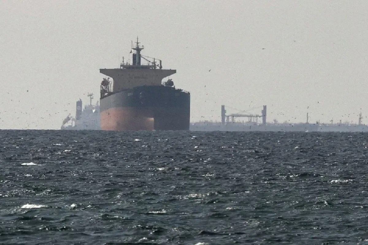 Indian LPG tanker ship in Strait of Hormuz