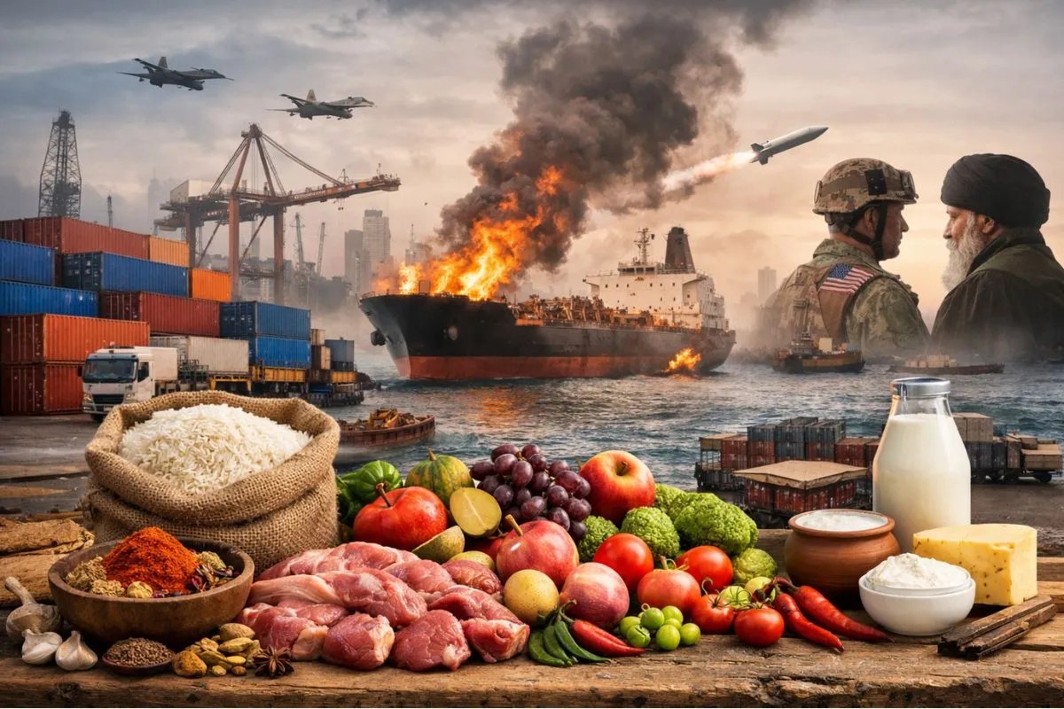 खाड़ी संकट से भारत के 10.68 अरब डॉलर के कृषि-डेयरी निर्यात पर खतरा, लॉजिस्टिक्स और लागत बनी बड़ी चुनौती