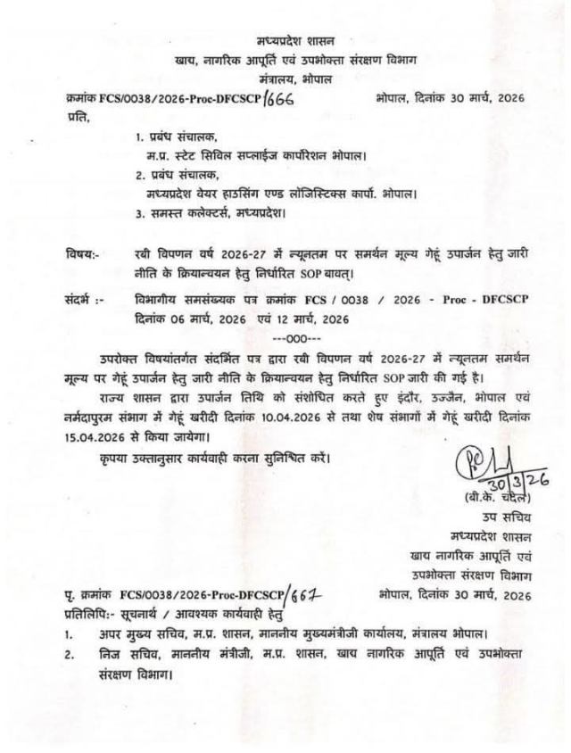 MP Farmers Attention