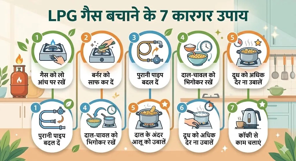 lpg gas bachane ke tips