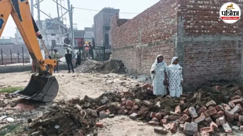 moradabad ramganga park bulldozer protest