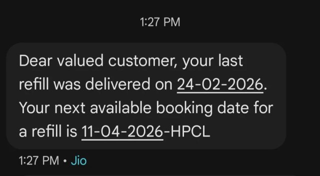 बुकिंग के बाद आया मैसेज, PC- Patrika