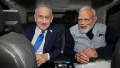 Indian PM Narendra Modi with Israeli PM Benjamin Netanyahu