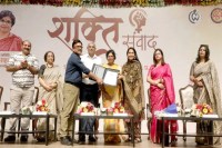 National Commission for Women Chairperson Vijaya Rahatkar arrives in Bhopal